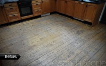 Pine Floor Kitchen Before