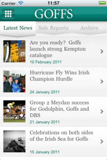 Goffs App Design