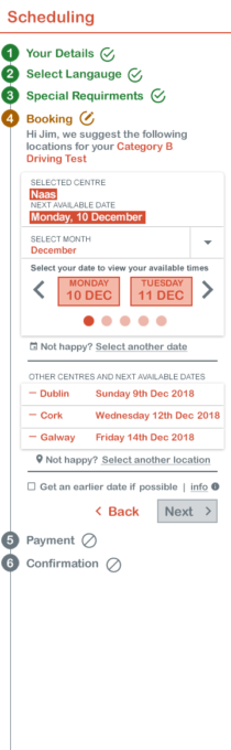 Booking - Select Your Date