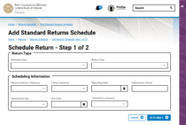 Returns Schedule Step 1