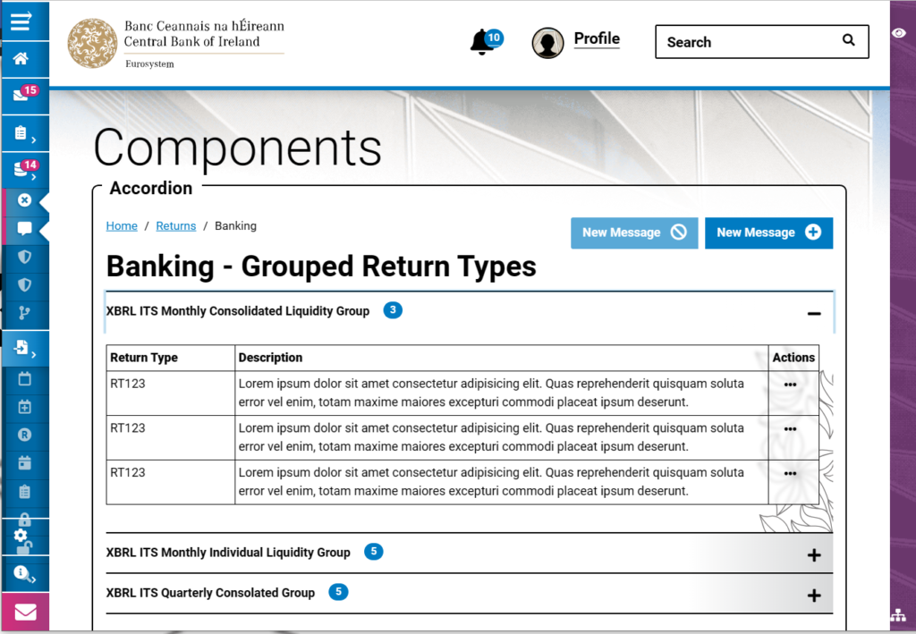 Accordion Component with Mock Data