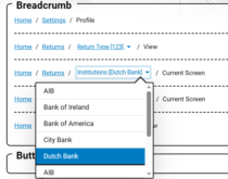 UI Dynamic Breadcrumb Dropdown